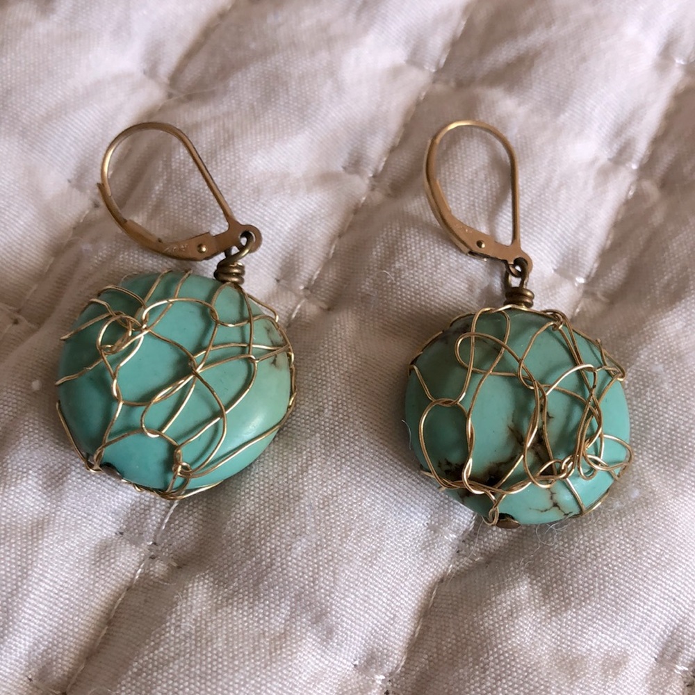 Turquoise drop earrings